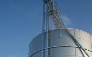 Opbevaring af kernemajs i fladbundet silo
