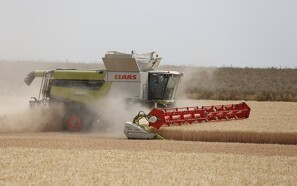 120 ton høstet korn i timen med Lexion topmodel