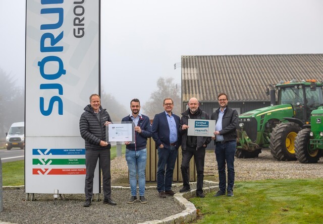 Sjørup Group modtager certifikat af Bosch Rexroth