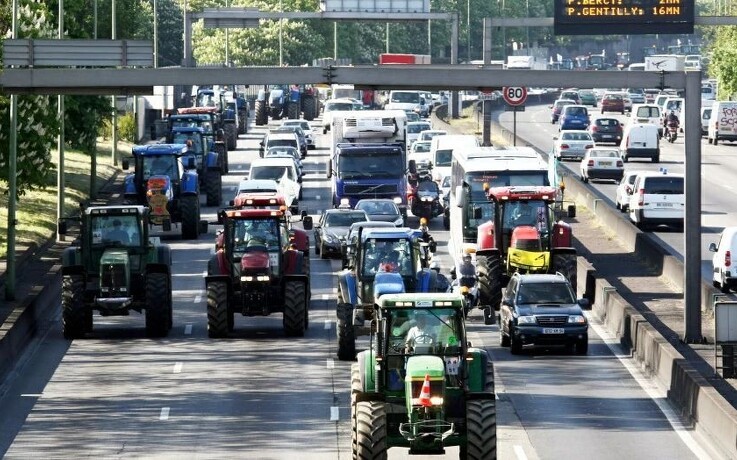 Nye traktorprotester i Berlin