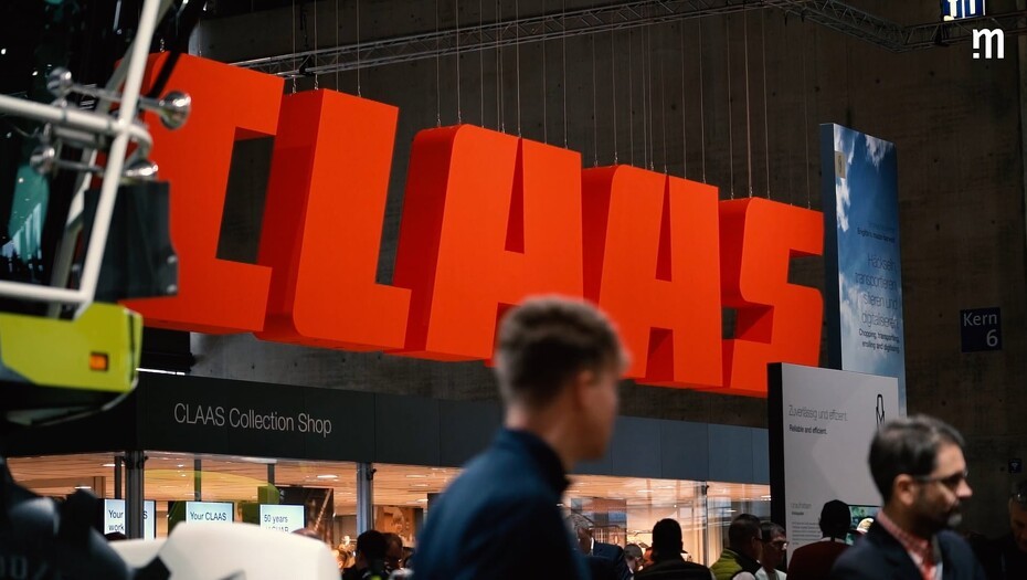 Video: Aldrig har Claas fyldt så meget på Agritechnica